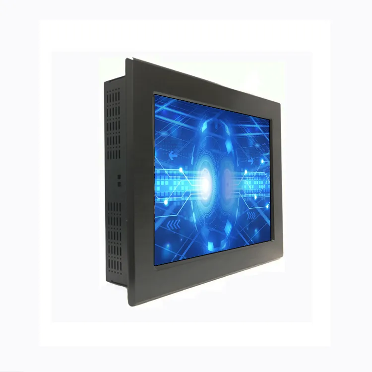 Akvorezista IP65 Antaŭa IP65 Tuŝekrana Monitoro 12.1 Coloj 1024X768 Kapacita Panela Monto