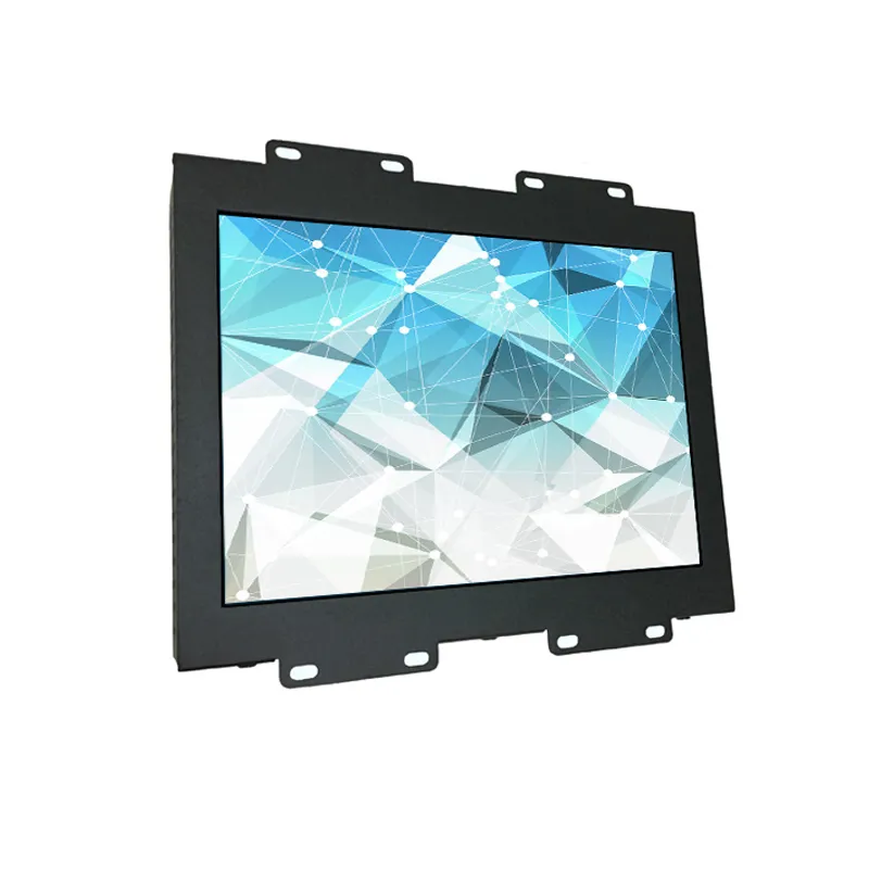 8 Coloj Fortika Munta Malferma Kadra LCD-Ekrano