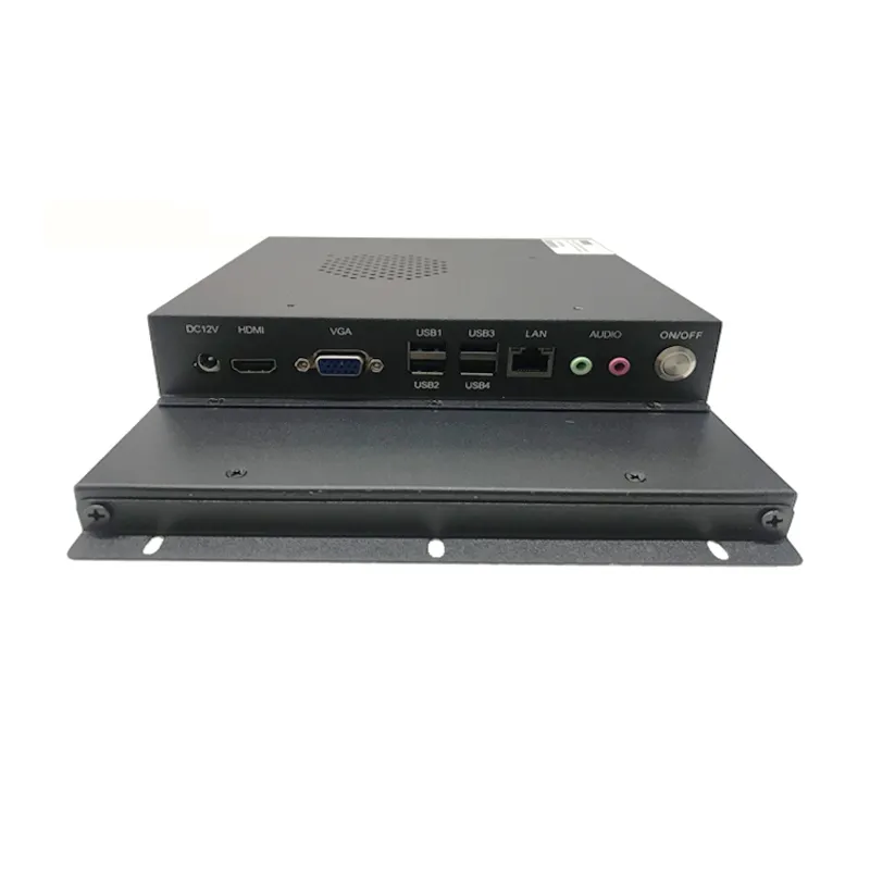 10.4 Coloj 1024X768 Enigita Industria Komputilo kun Rapida Rapida Procesoro DC 12V en