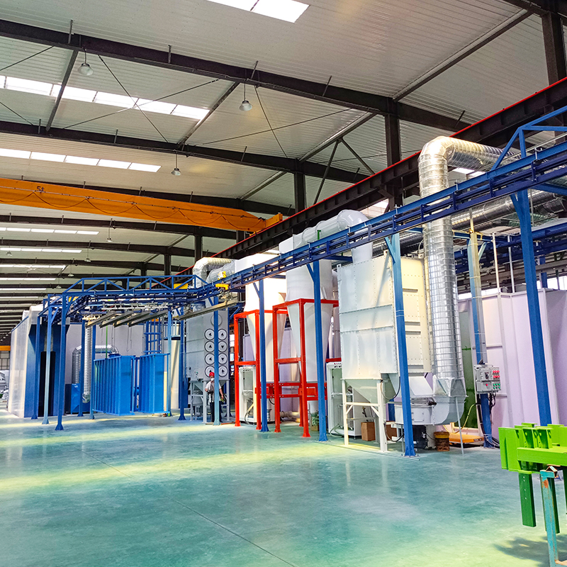 Small Powder Line System Accumulation Type Powder Spraying Line | Industrial Powder Coating ...