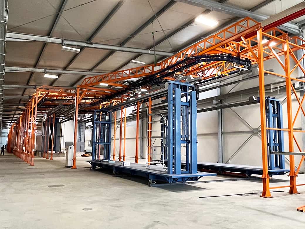 Steel Profile Powder Coating System