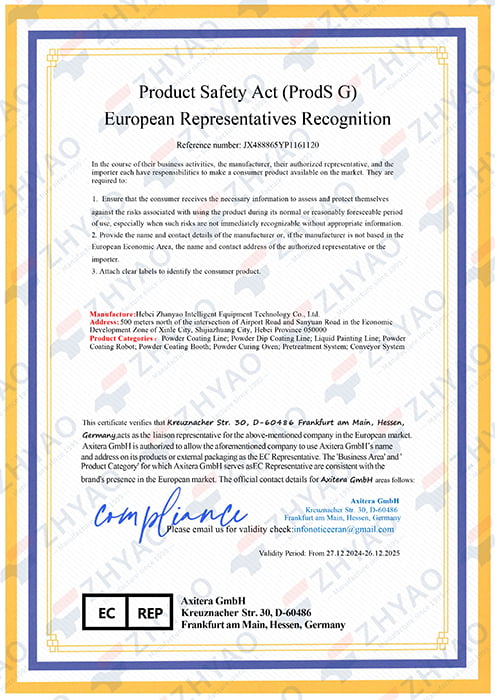 Product Safety Act (ProdS G) European Representatives Recognition