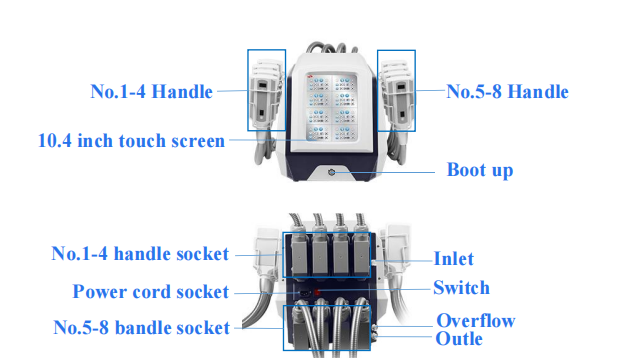 8 pads fat freezer cryopolisis