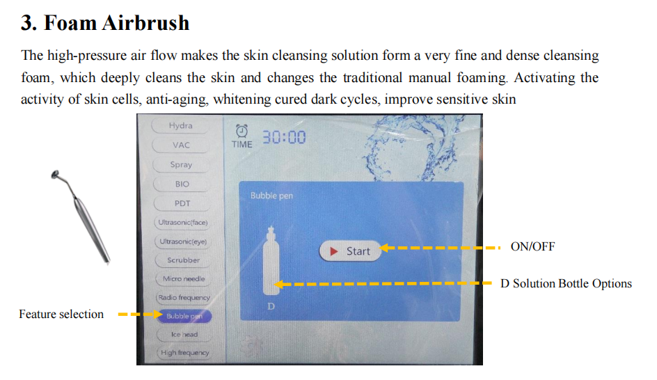 14 in 1 hydro dermabrasion facial cleaning