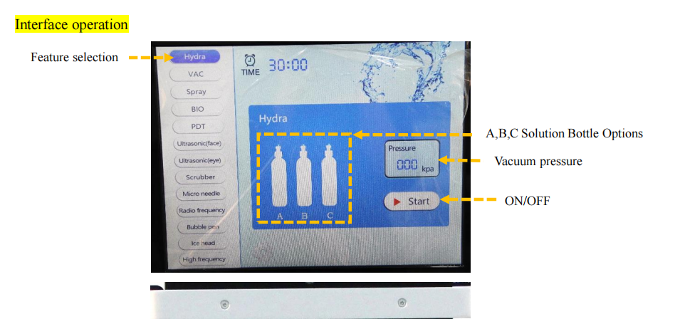 14 in 1 hydro dermabrasion facial cleaning