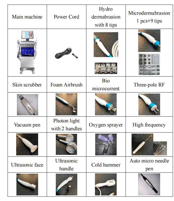 14 in 1 hydro dermabrasion facial cleaning