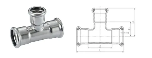 Stainless Steel Equal Tee