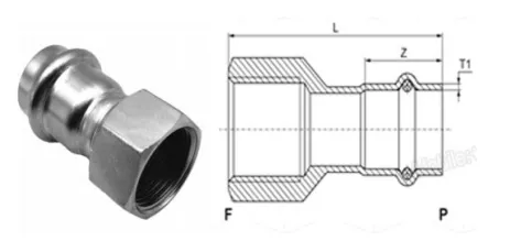Stainless Steel Female Adapter