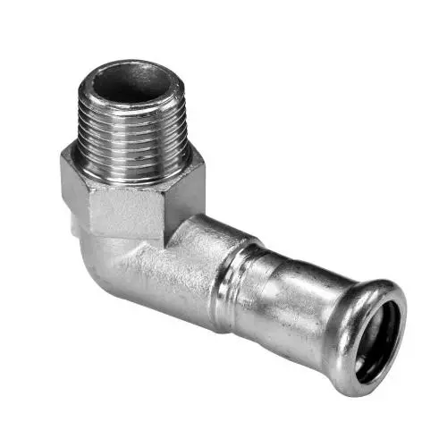 Stainless Steel 90° Male Short Elbow