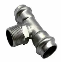 Stainless Steel Male Tee V Profile EN Standard