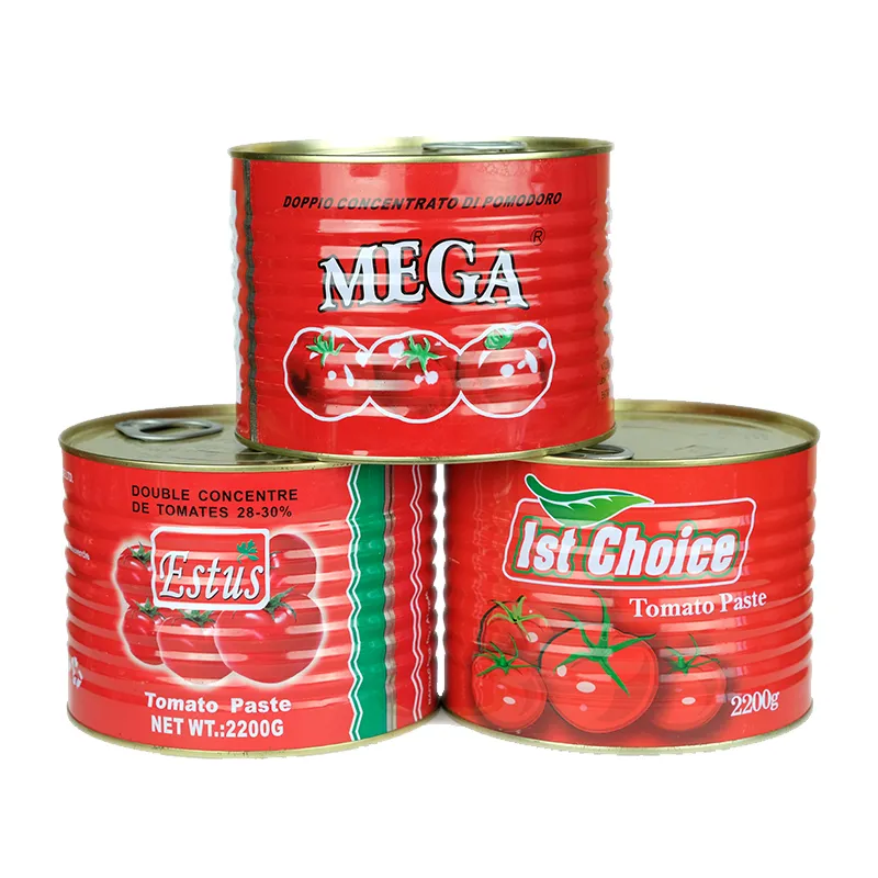 High Quality Pure Nature Tomato Paste 28-30% Brix Available in Different Sizes OEM/ODM Supported Packaged in Boxes or Bulk