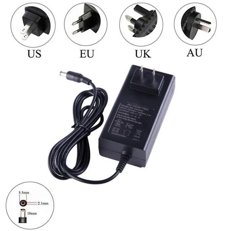 Adaptador de potencia de montaje en la pared-72W-12V 6A -au enchufe