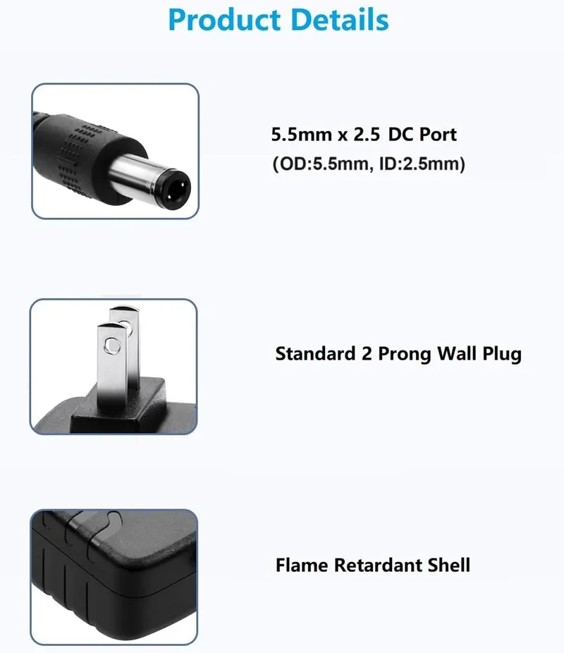 Izmjenjivi utikač električni adapter-36W serija