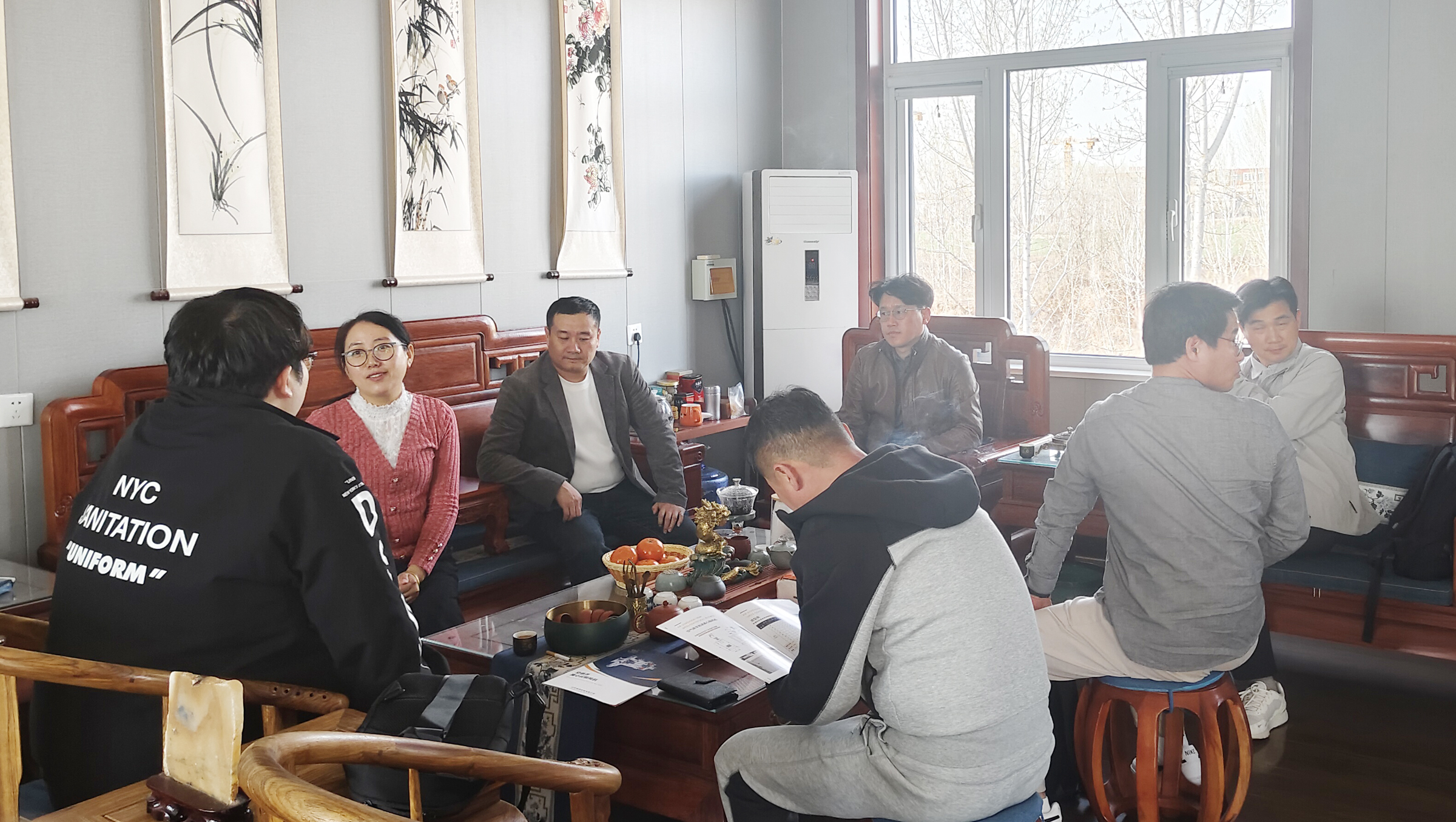 South Korean customers come to Chinese factories to inspect turbo air blower
