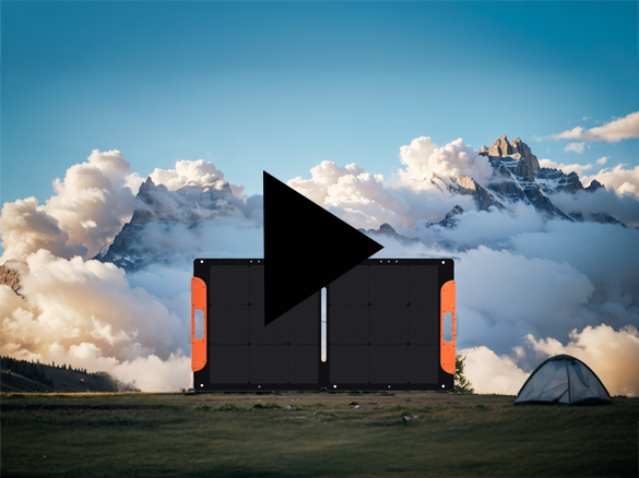 Portable solar panel, your perfect travel companion.