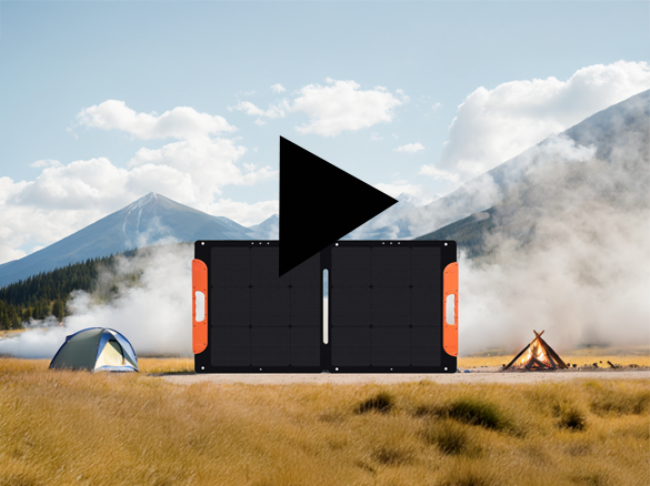 Portable solar panel, your perfect travel companion.