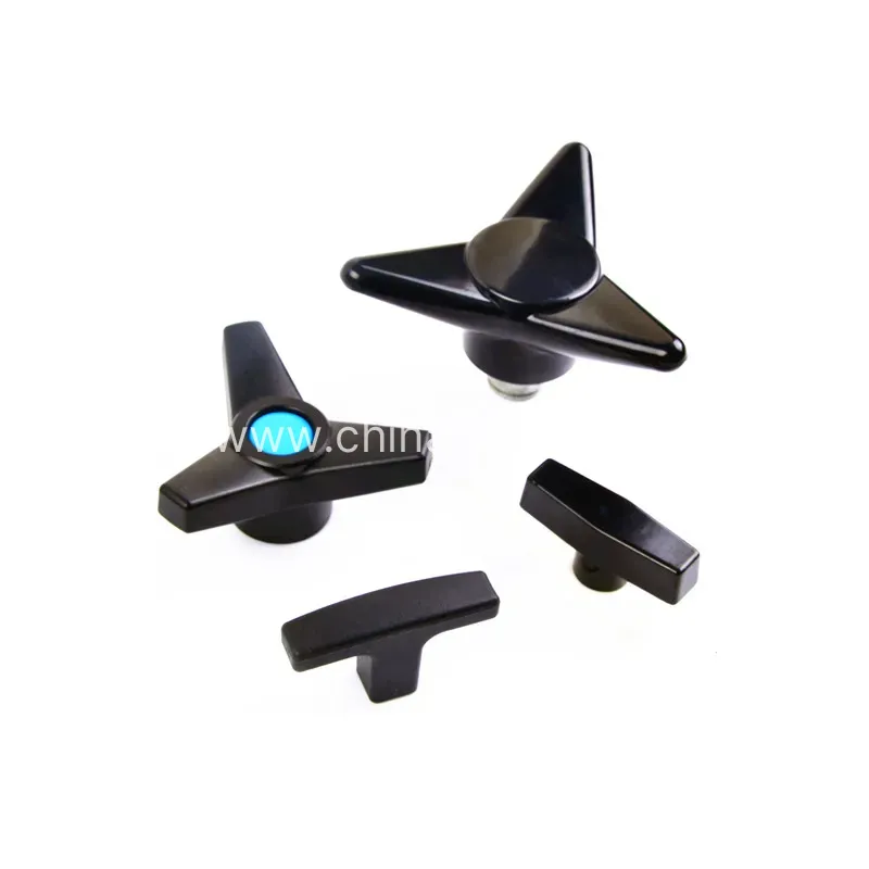 Durable Bakelite Three Arm Knob for Machines | Push Pull Control Switch
