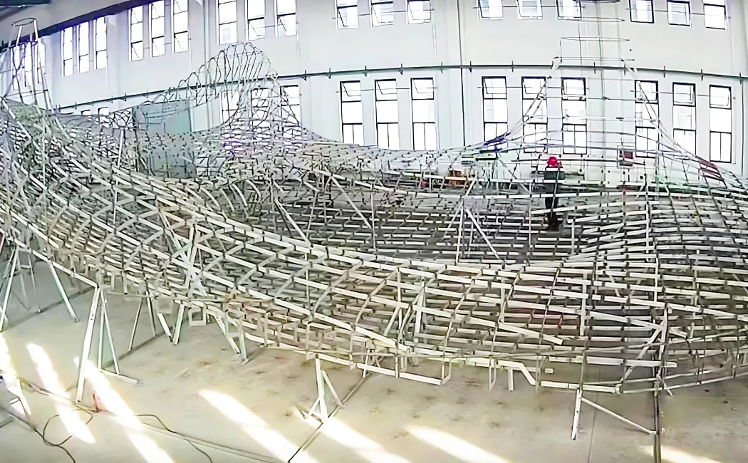 Wuxi Grand Theater subway entrance stainless steel sculpture