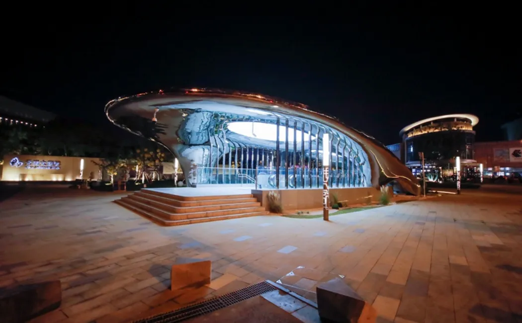 Wuxi Grand Theater subway entrance stainless steel sculpture