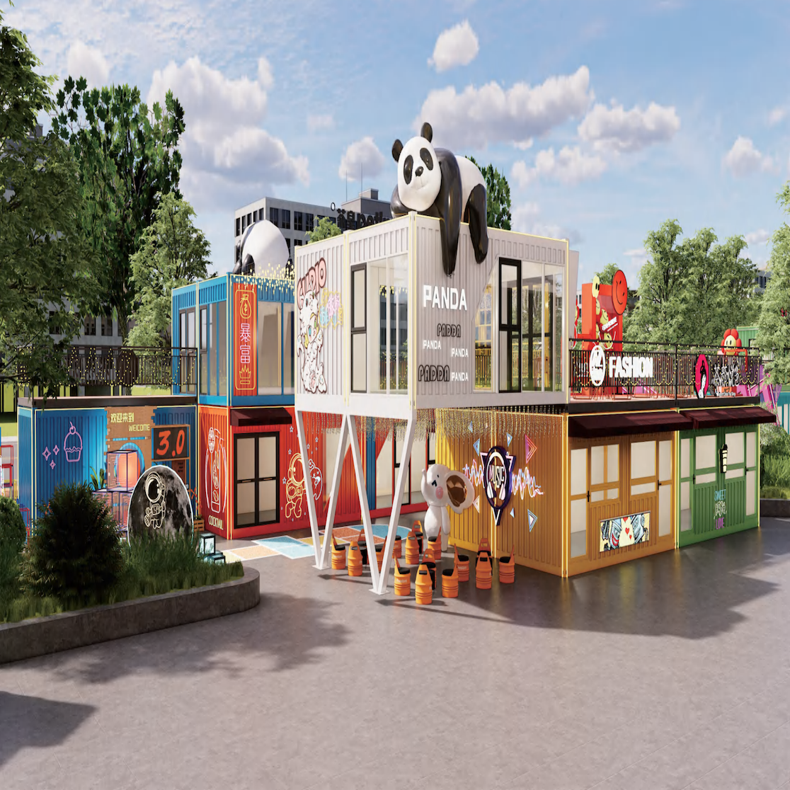 Creative container room