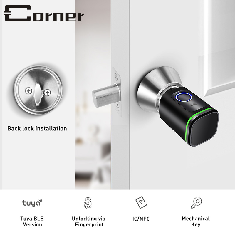 Serrure Connectée Kucacci – Entrée Sans Clé, Acier Brossé, Pour Porte D'entrée (Lock & Lock, Silver)