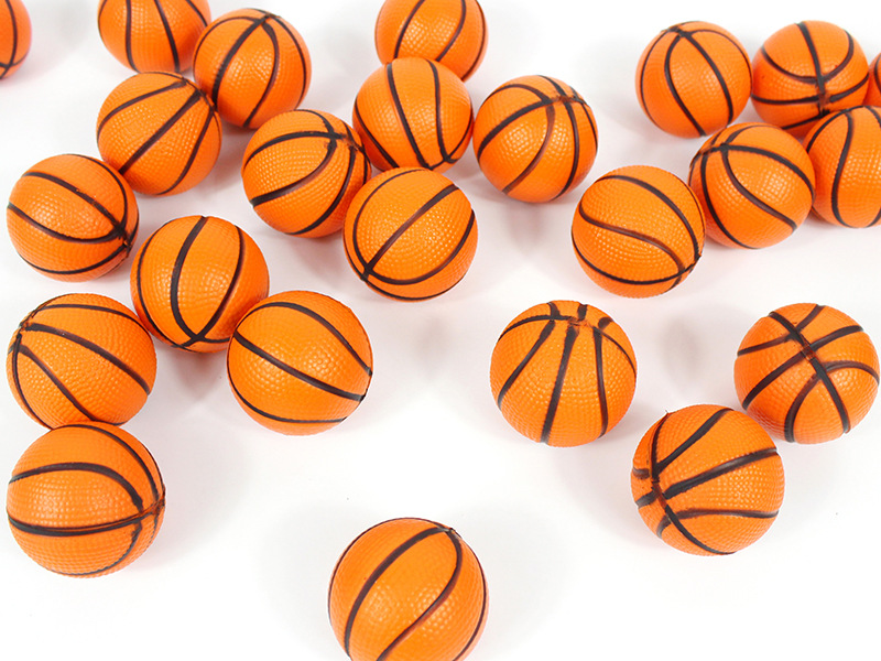 4cm Mini PU Foam Basketball Stress Ball Toy