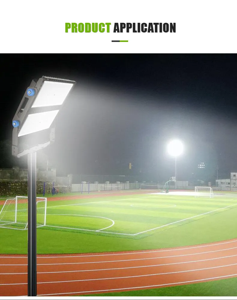 Hongzhun étanche IP66 entrepôt extérieur stade lumière aluminium 200w 300w 400w 500w 600w 1000w 1200w AC Led projecteur