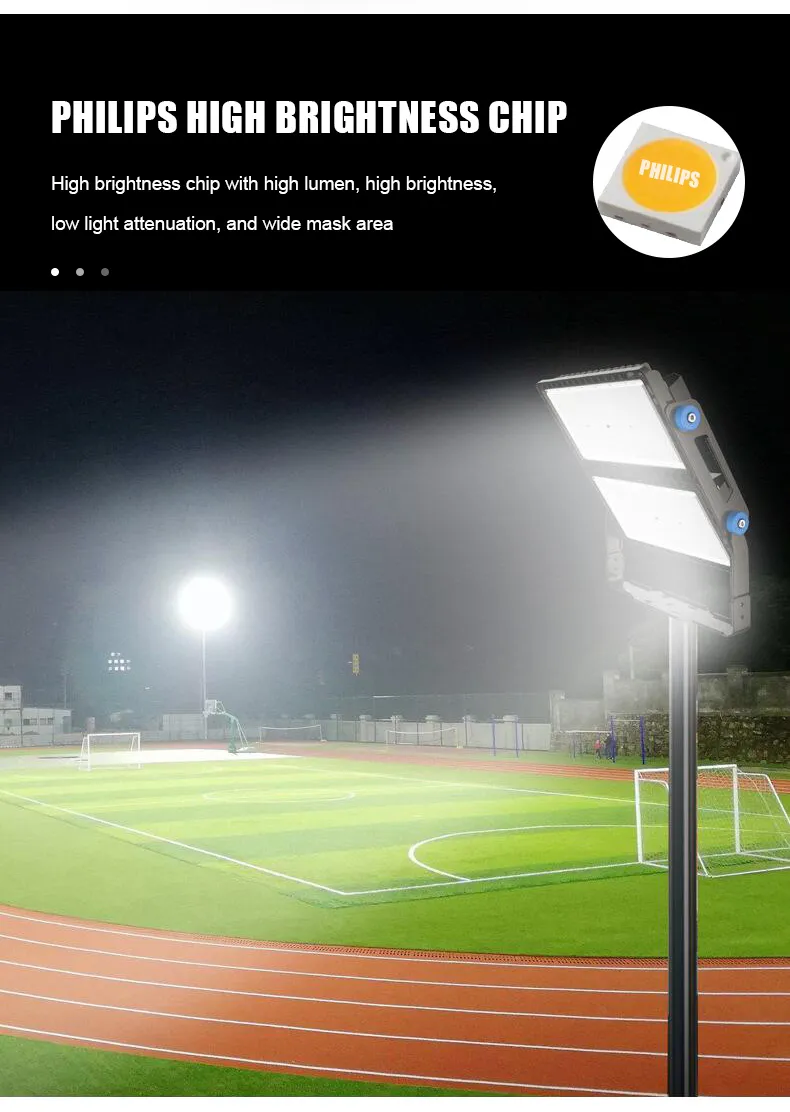 Hongzhun étanche IP66 entrepôt extérieur stade lumière aluminium 200w 300w 400w 500w 600w 1000w 1200w AC Led projecteur