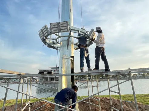 400W LED Tunnel Flood Light sur la route commerciale balnéaire au Cambodge