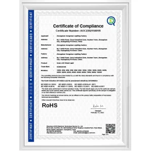 Rohs+أضواء الشوارع الشمسية