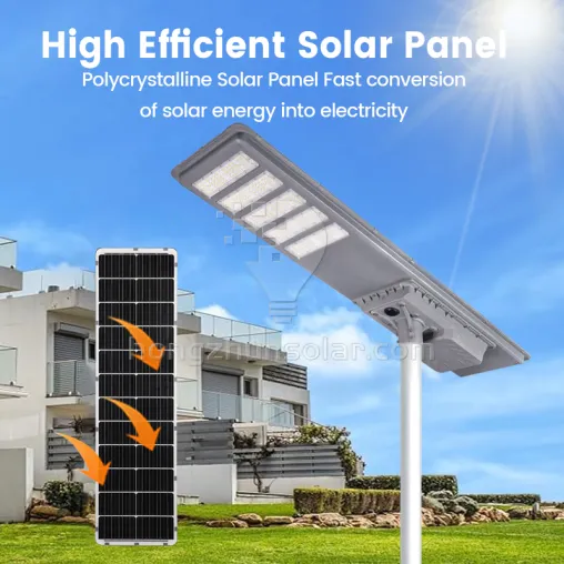 Aluminium Solar Road Light Ip65 IP65 100W ~ 600W tout dans un réverbère solaire à LED intégré avec poteau