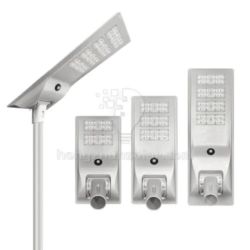 Aluminium à luminosité élevée 100W ~ 400W IP65 Énergie solaire extérieure intégrée imperméable tout en un feu de rue solaire LED