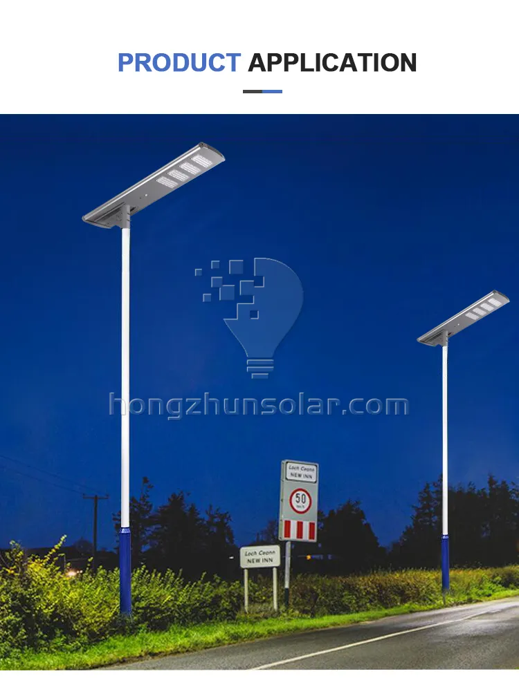 Économie d'énergie IP65 LED SOLAR STREET STREET OUTDOOR 200W ~ 1000W Imperping All in One Integrated Solar Street Light