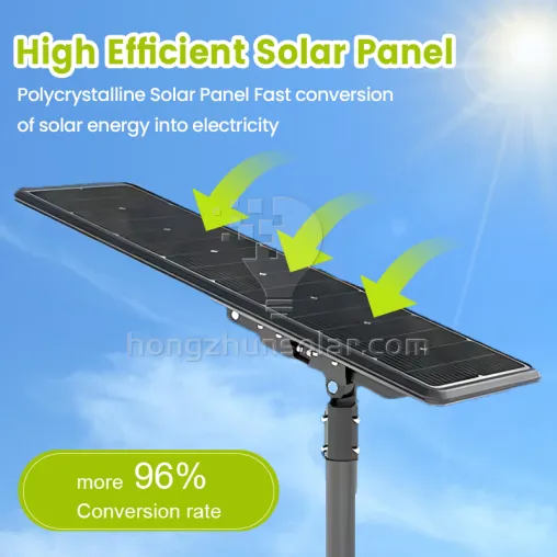 Aluminium à haute puissance IP65 étanche à LED intégré les lampes de rue solaires 50W ~ 500W Série d'éclairage de route extérieure