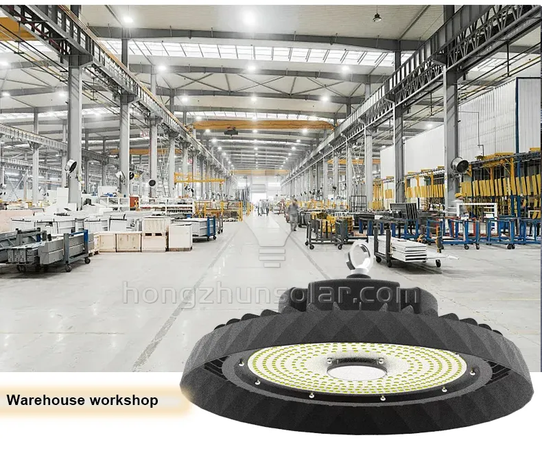 En aluminium extérieur IP65 imperméable UFO LED High Bay Light Industrial 50W 100W 150W 200W 250W 300W Garage Warehouse Plafond extérieur