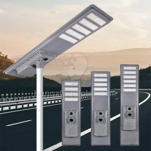 Aluminium Solar Road Light Ip65 IP65 100W ~ 600W tout dans un réverbère solaire à LED intégré avec poteau