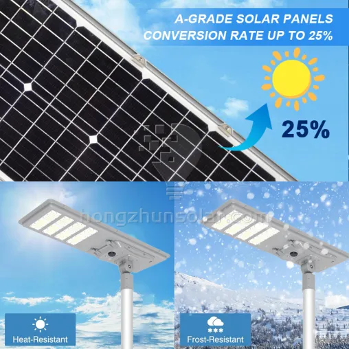 Affiche de route solaire extérieur avec caméra CCTV 50W ~ 250W Wayterproof IP65 All in One Integrated LED Solar Street Light