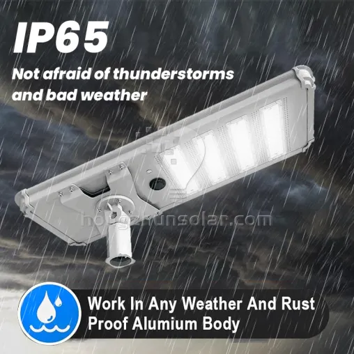 Lampe solaire extérieure IP65 Aluminium étanche Aluminium Road Light 200W ~ 1000W intégré tout dans un léger de rue solaire LED