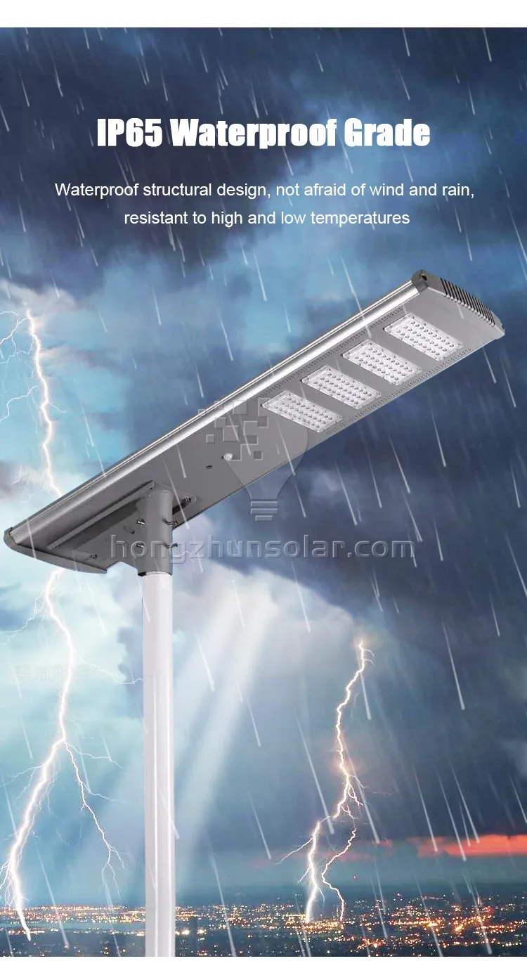 Économie d'énergie IP65 LED SOLAR STREET STREET OUTDOOR 200W ~ 1000W Imperping All in One Integrated Solar Street Light
