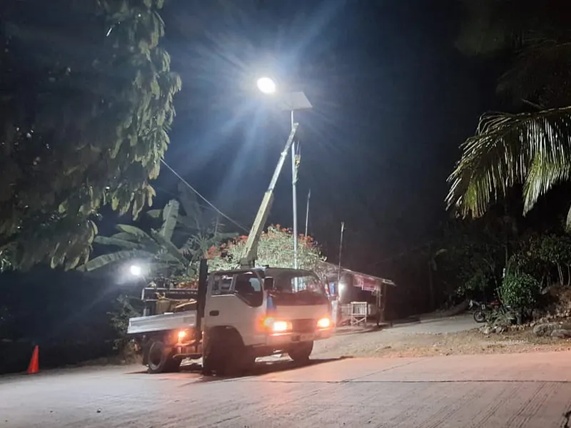 Le réverbère Solar Power Solar Power aux Philippines en 2024