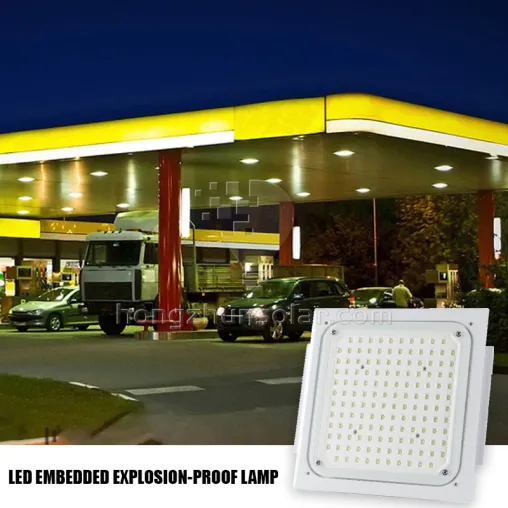 50W ~ 200 W Lumière à canopée à LED à haute efficacité pour la station-service