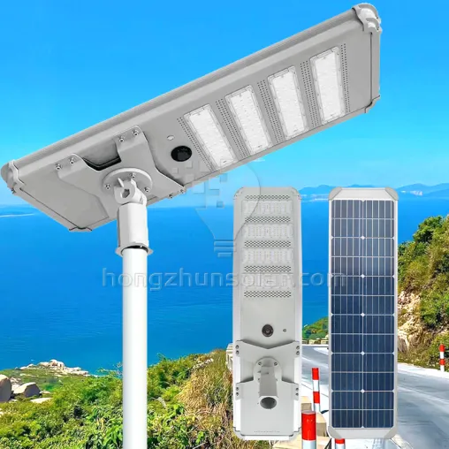 Lampe solaire extérieure IP65 Aluminium étanche Aluminium Road Light 200W ~ 1000W intégré tout dans un léger de rue solaire LED