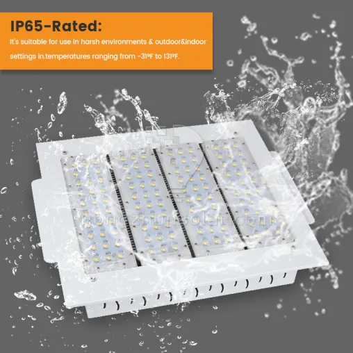 Garantie super lumineuse de 3 ans Garantie en aluminium Explosion étanche à canopée Lumière 50W-200W Station de gaz LED Light 100W 120W 150W Light