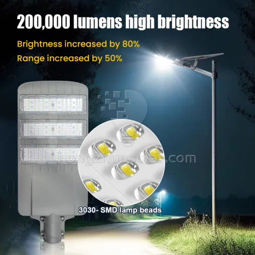 Économie d'énergie extérieure de rue solaire étanche à LED à LED LED IP65 Corps de lampe en aluminium 30W ~ 200W Power