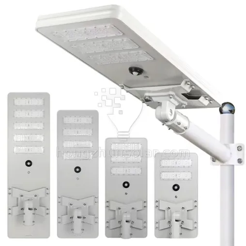 Solar Streetlight SMD IP65 Aluminium extérieur imperméable 100W ~ 250W tout dans un réverbère solaire à LED intégré
