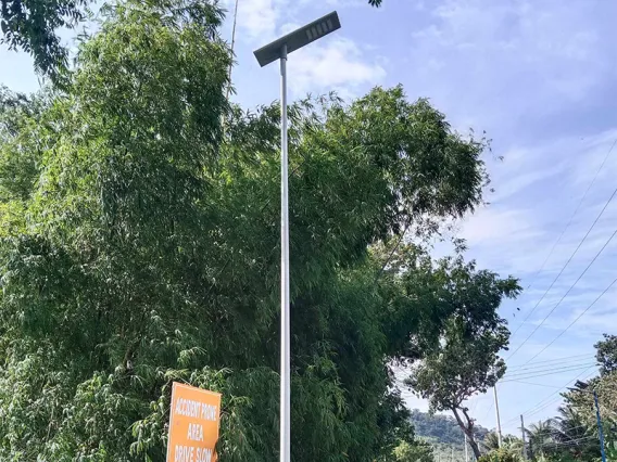 100W All in One Street Solar Lights Outdoor étanche à Commercial Road aux Philippines