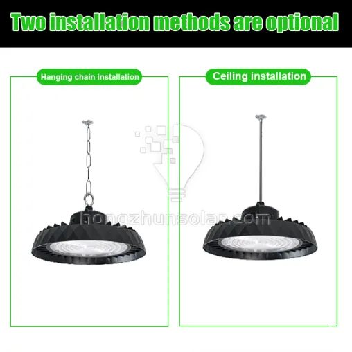 En aluminium extérieur IP65 imperméable UFO LED High Bay Light Industrial 50W 100W 150W 200W 250W 300W Garage Warehouse Plafond extérieur