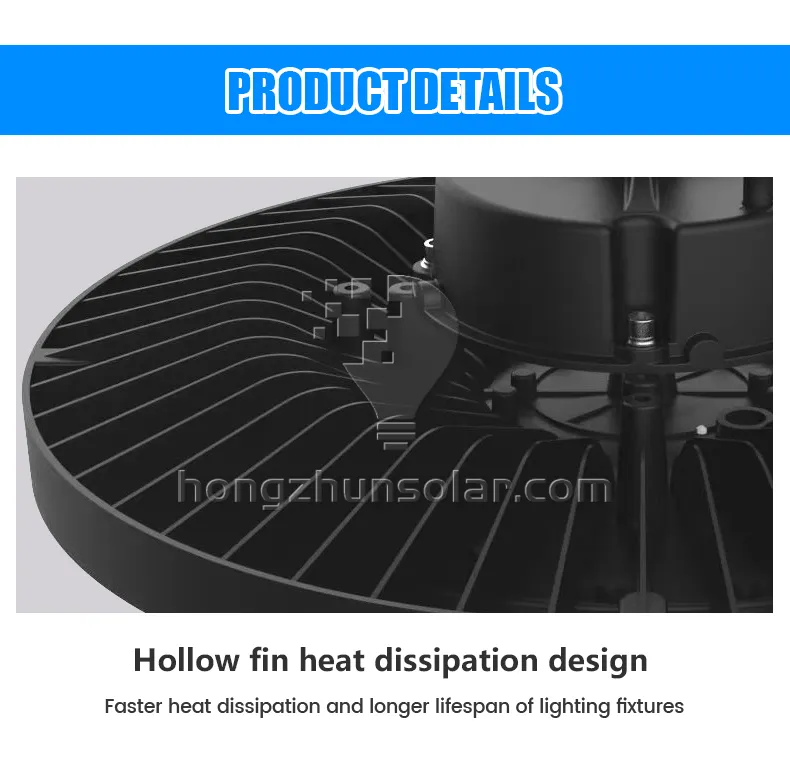 Aluminium d'ufo industriel commercial LED High Bay Light Aluminium étanche IP65 100W à 400W Atelier en usine Supermarché Alimentation réglable