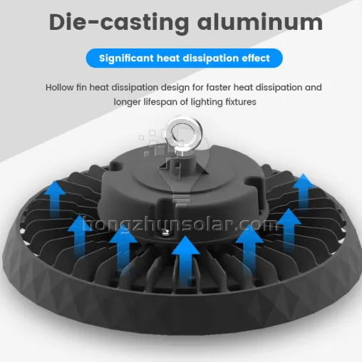 En aluminium extérieur IP65 imperméable UFO LED High Bay Light Industrial 50W 100W 150W 200W 250W 300W Garage Warehouse Plafond extérieur