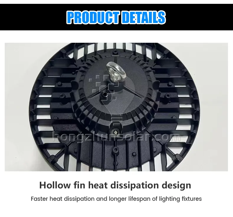 High Lumen High Bay Lampe Aluminium IP65 50W 100W 150W 200W 250W Atelier d'entrepôt de lampe industrielle UFO LED High Bay Light